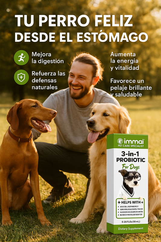 PET 3️⃣ EN 1️⃣ PROBIÓTICOS 🐶💊 ✨ Mejora la digestión  | Refuerza las defensas  | Aumenta la energía
