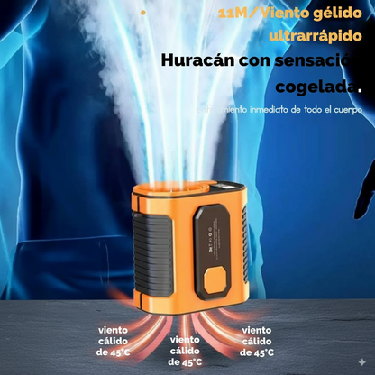 Ventilador Portátil 3 en 1 — Frescura, Luz y Energía Siempre Contigo